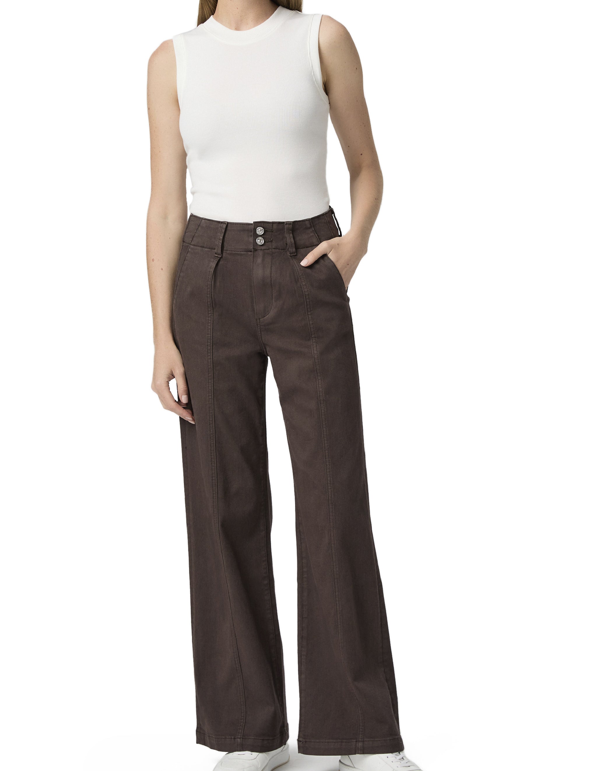 Jeans de pierna ancha Broklyn 31 de la marca NY-2026-811, mostrados en color azul con detalles de costura.
