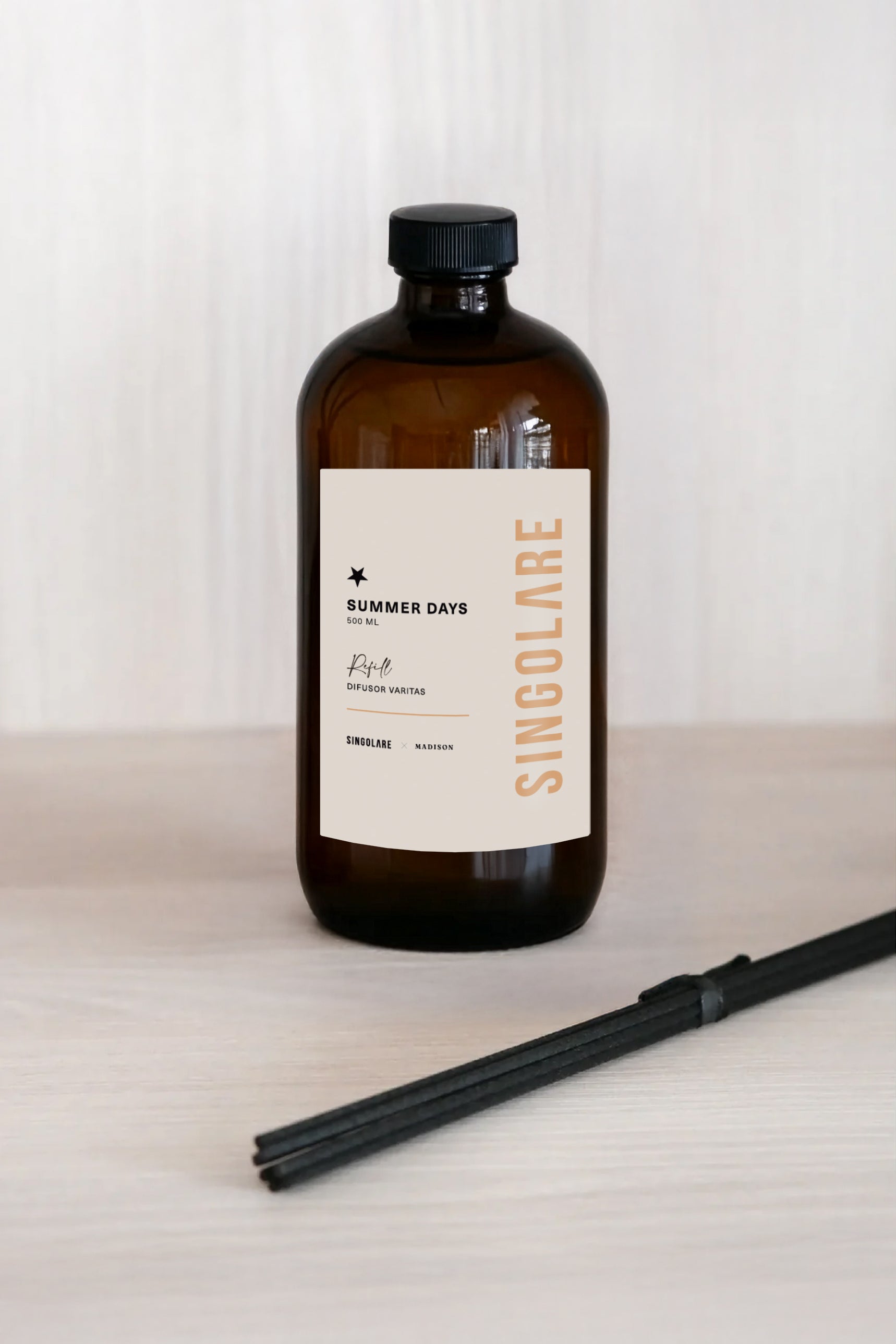 Recambio de 500 ml para difusor de varitas MS-0000-132 con aroma Summer Days, accesorio para ambientar espacios.