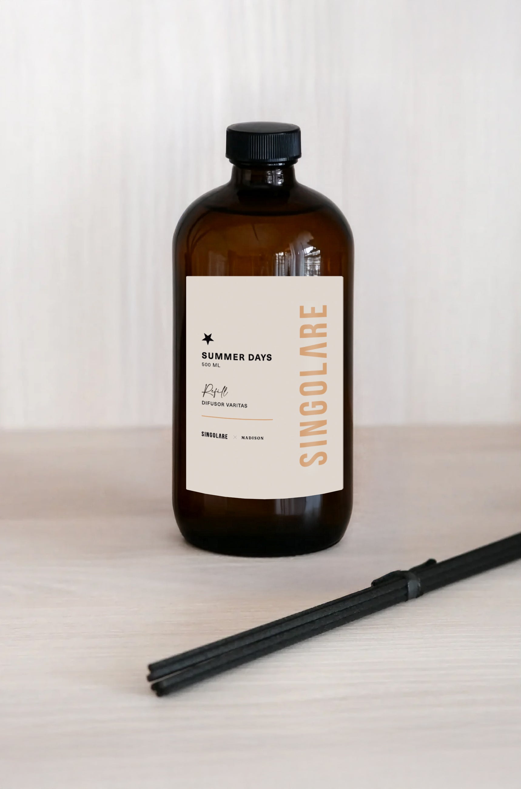 Recambio de 500 ml para difusor de varitas MS-0000-132 con aroma Summer Days, accesorio para ambientar espacios.
