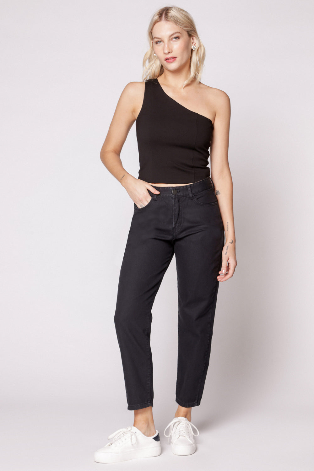 Jeans Mom Fit Black