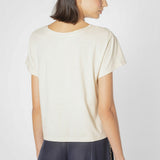 Polera Ambrosia de la marca EV-2025-500, blusa de manga larga en color azul con detalles elegantes y corte ajustado.