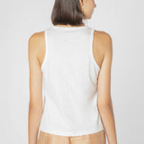 Blusa Top Tanner de la marca EV-2025-504 en color negro, con cuello redondo y manga larga, vista frontal.