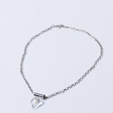 Collar de corazón de accesorios BV-2025-134, diseño elegante con colgante en forma de corazón y acabado brillante.