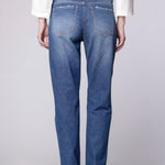 Jeans dad fit de la marca D-2024-800, pantalones vaqueros de corte clásico y estilo casual en color azul.