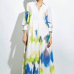 Vestido P-2024-707 Energías, vestido elegante con diseño moderno en color vibrante, tejido de calidad y estilo contemporáneo.