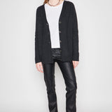Cardigan Bari en tonos grafito de la marca I-2025-15, tejido suave y cómodo para un estilo casual y elegante.