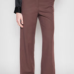Pantalón de color marrón Milan de la marca I-2024-836, pantalones de moda para hombre, vista frontal.