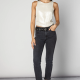 Blusa Dianna Foil Neu de la marca CV-2025-652, en color plateado, con diseño brillante y estilo moderno para mujer.
