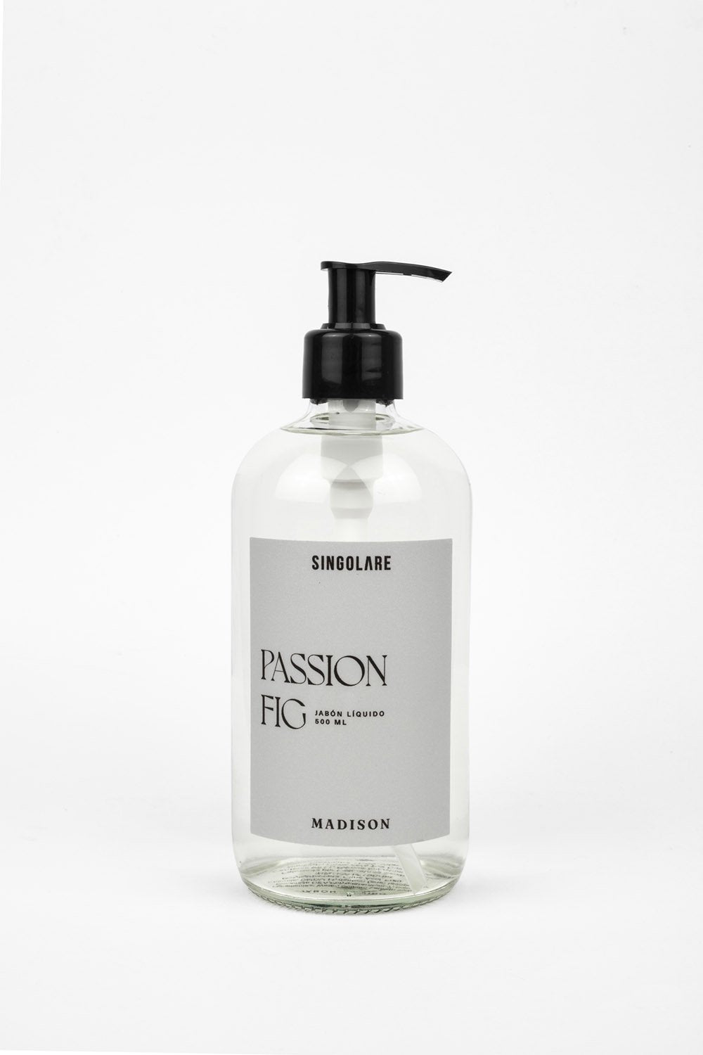 Jabón líquido de 500ml de la marca MS-0000-120, envase de hogar, con etiqueta y dispensador en la imagen.